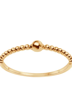 Pierścionek złoty - kulki PX21018