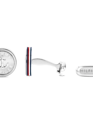 TOMMY HILFIGER SPINKI DO MANKIETÓW SREBRNE 2790701