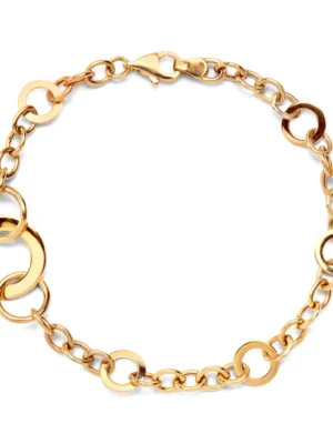 Bransoletka złota - koła BX11701