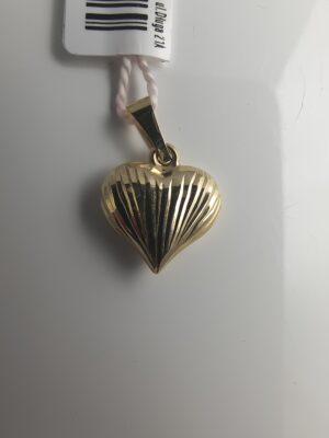 Złota przewieszka w kształcie serca pr. 585