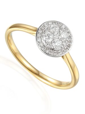 Pierścionek z diamentami R61528 YW