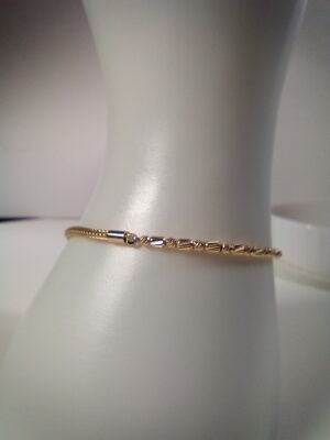 Złota bransoletka diamentowana pr.585