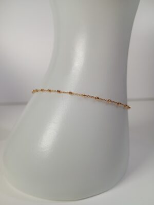 Złota bransoletka z kuleczkami pr.585